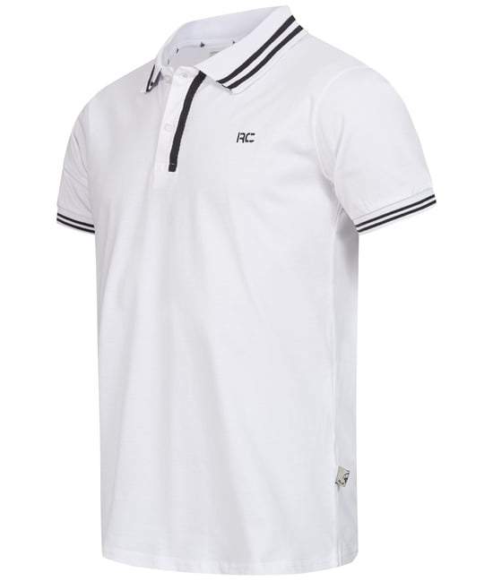 Rock Creek Poloshirt Weiß-Schwarz