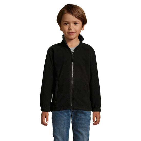 SOLS Childrens/Kids North Zip-Up Fleece Jacke (Schwarz) - Image 5