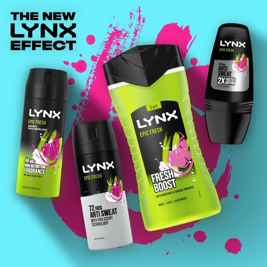 Lynx Shower Gel Epic Fresh Grapefruit & Tropical Pineapple Scent 225ml, 6 Pack