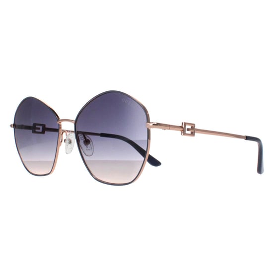 Guess Square Womens Shiny Grey Gold Smoke Gradient GU7907