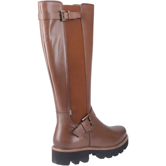 Pod Aleena Leder/Textil Damenstiefel Tan - Image 2
