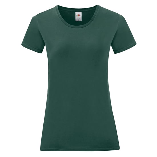 Fruit Of The Loom Damen/Damen Iconic T-Shirt (Wald) - Image 1