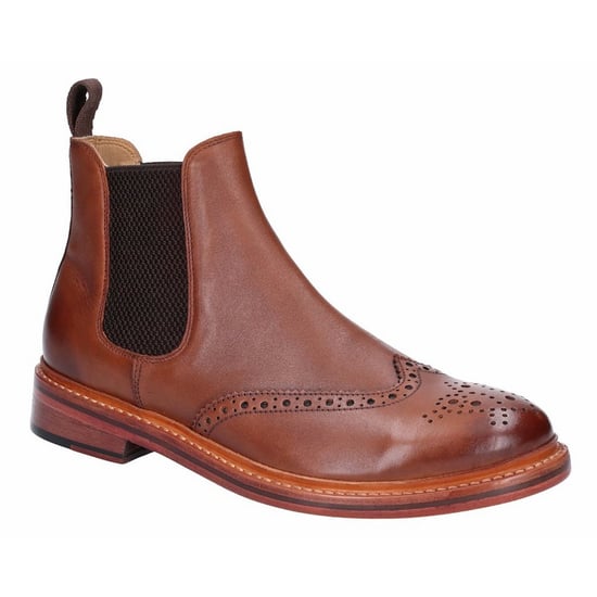 Cotwold Herren Siddington Leder elastische Kleid Stiefel (Braun) - Image 1