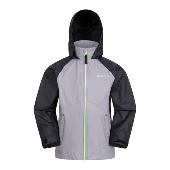 Mountain Warehouse Childrens/Kids Torrent II Wasserdichte Jacke (Hellgrau) - Image 1