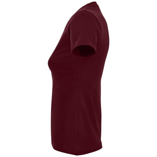 SOLS Imperial Damen T-Shirt, Kurzarm, Rundhalsausschnitt (Burgunder) - Image 3