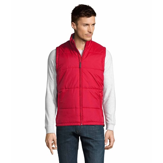 SOLS Warm Unisex wattierte Bodywarmer Jacke (Rot) - Image 1