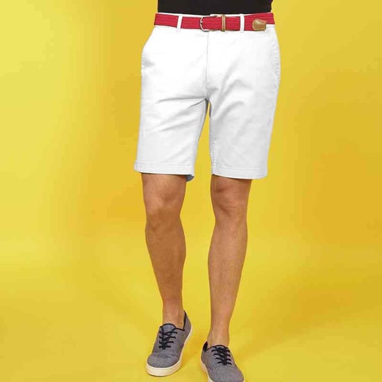 Asquith & Fox Herren Casual Chino Shorts (Weiß) - Image 2