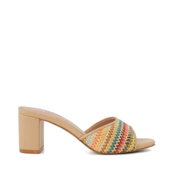 Dune Ladies Multicolour - Block Heel Rainbow Mule - Image 2
