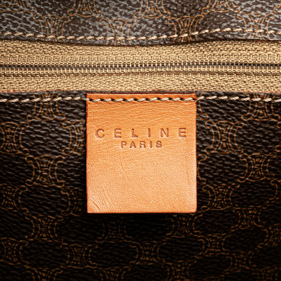 Vintage Celine Macadam beschichtetem Segeltuch Tote braun - Image 5