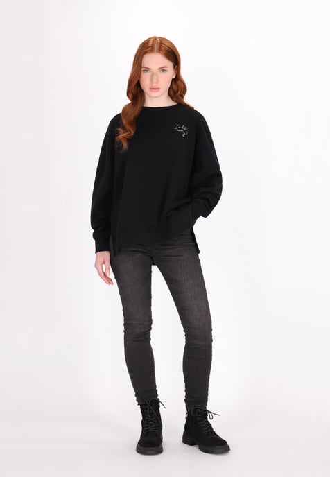 Dreimaster Sweatshirt Damen schwarz - Image 2
