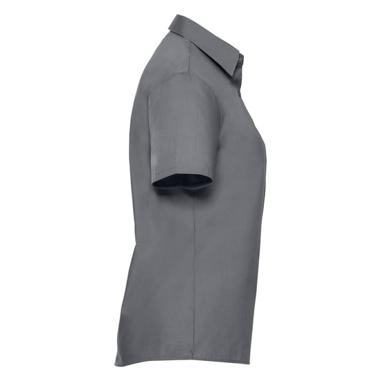 Russell Collection - "Classic" Hemd Pflegeleicht für Damen kurzärmlig (Grau) - Image 3
