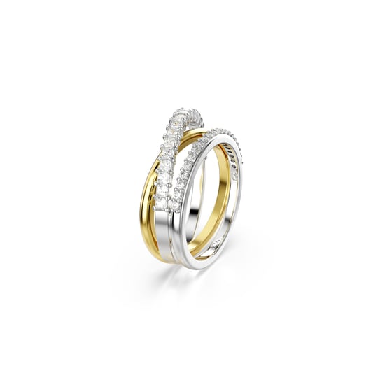 Swarovski 'Hyperbola' Damenring aus Metall - Silber/Gold 5689729 - Image 2