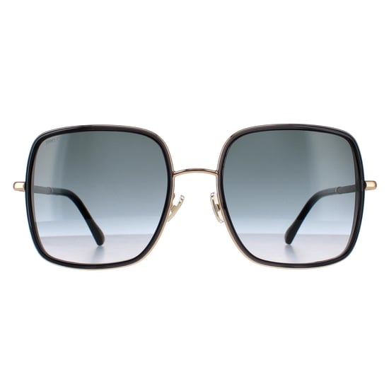 Jimmy Choo Quadratische Damen Gold Grau Dunkelgrau Farbverlauf JAYLA/S - Image 1