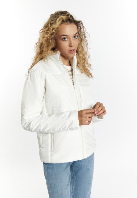 Mymo Leicht wattierte Jacke Damen Wollweiß - Image 3
