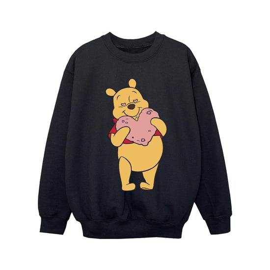 Disney Girls Winnie The Pooh Heart Eyes Sweatshirt (Black)