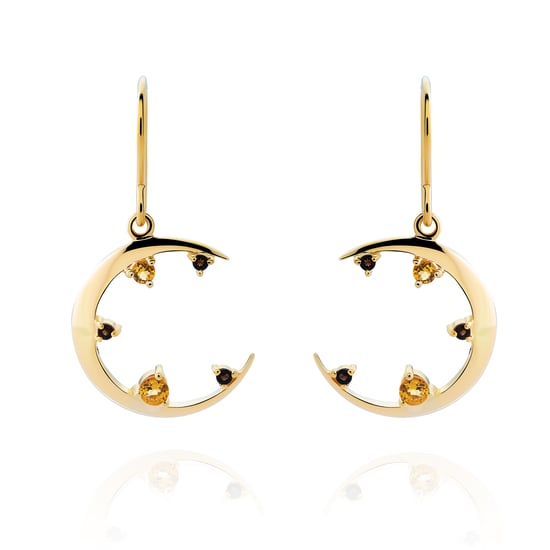 Orphelia 'Eline' Damen 925 Sterling Silber Set: Halskette + Ohrringe + Ring - Gold SET-7497/G - Image 2