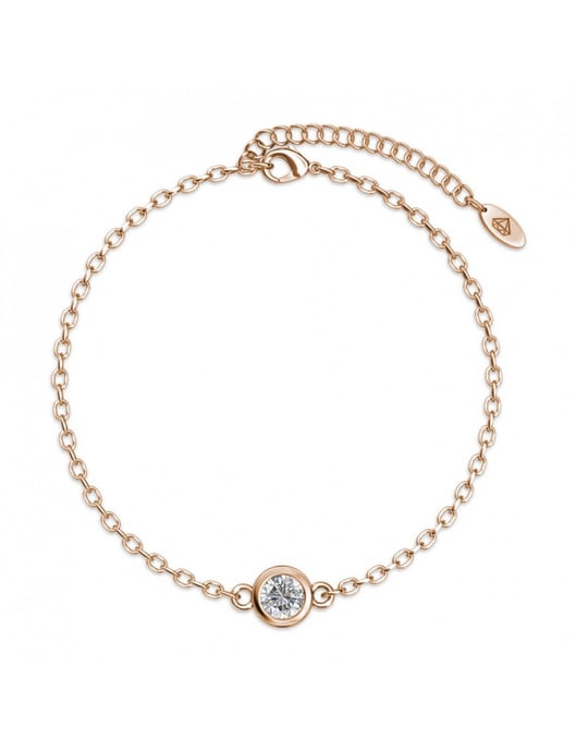 Geburtsstein-Armband - Rose Gold und Kristall - Image 1