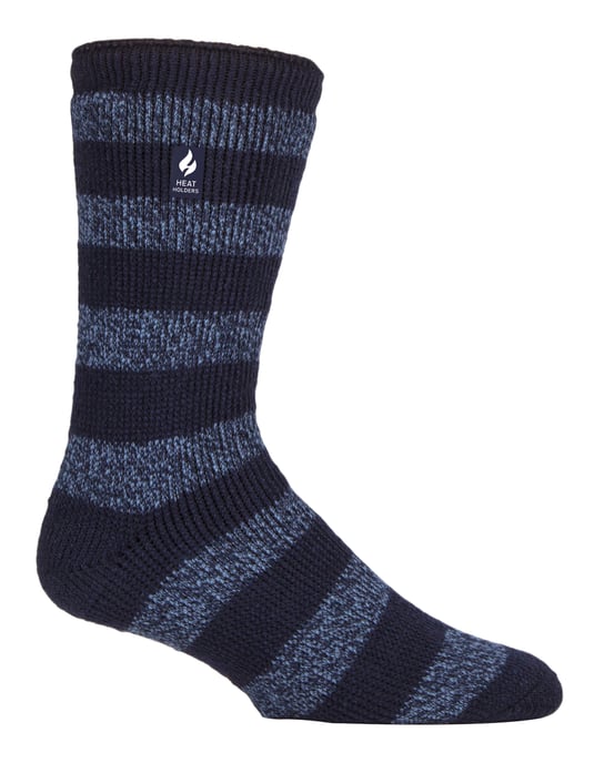 Wärmehalter - Herren Extra Dicke Thermosocken für den Winter | Warme Flauschige Fleece Isolierte Socken | Geschenke für Männer - Navy / Denim (Palermo) - Image 1