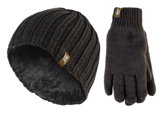 Herren-Thermomütze & Handschuh-Set für den Winter | Wärmespender | Fleece gefüttert - Khaki Grün - Image 1