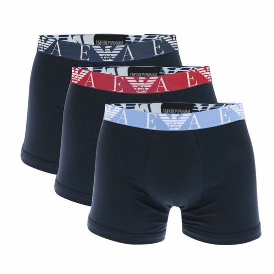 Herren Emporio Armani 3er-Pack Boxershorts in Marineblau - Image 1