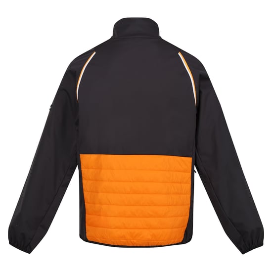 Regatta Mens Steren Hybrid Soft Shell Jacket (Orange Pepper/Ash)
