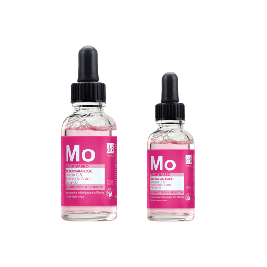 Dr Botanicals Marokkanisches Rosen-Gesichtsöl mit Hyaluronsäure & Vitamin C 15ml & 30ml - Image 1