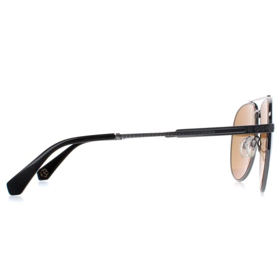 Ted Baker Aviator Mens Gunmetal with Black Painted Rim Brown TB1691 Maeve