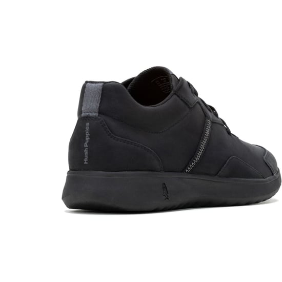 Hush Puppies The Good Leder Herren Schwarz Turnschuhe - Image 2