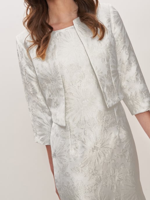 Emeline Jacquard Sheath Dress And Bolero