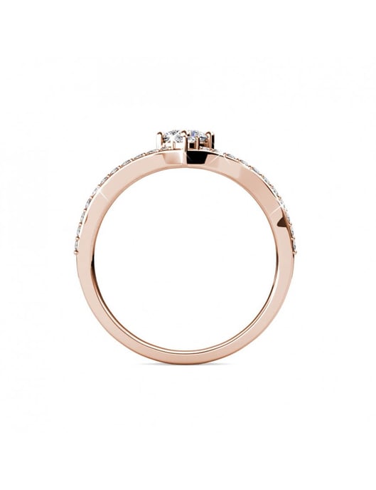 Zinnia Ring - Roségold und Kristall - Image 5