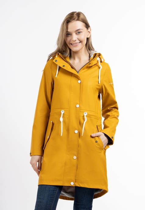 Dreimaster Regenmantel Damen Curry - Image 2