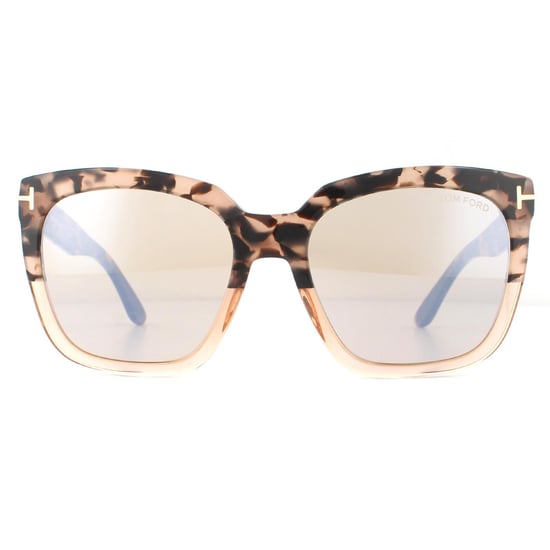 Tom Ford Sonnenbrille Amarra FT0502 55G Rosa Havanna Braun Spiegel - Image 1
