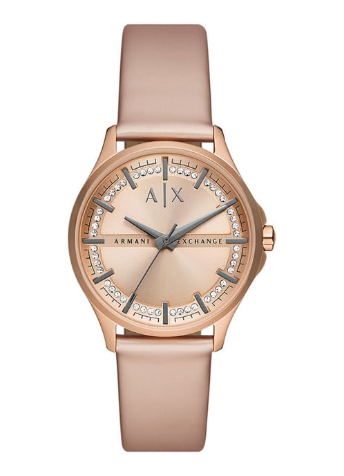 Armani Exchange Lady Hampton Damenrose-Gold-Armbanduhr AX5272 - Image 1