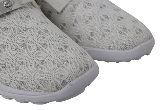 Plein Sport Women's White Polyester Runner Beth Sneakers Shoes - Image 3
