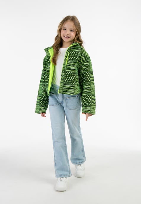 Mymo Blouson Mädchen Neon Grün Schwarz - Image 2
