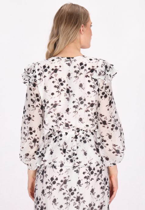 Dreimaster Bluse Damen Weiss - Image 4