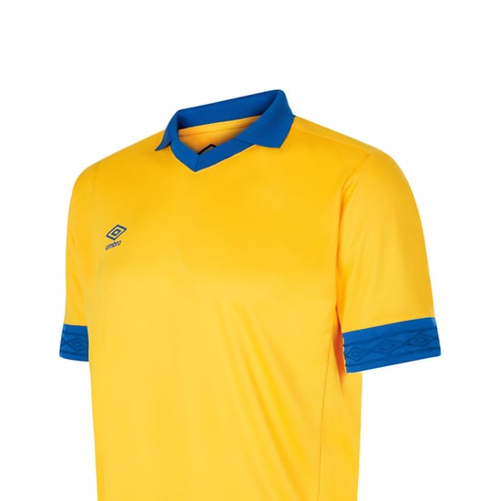 Umbro - "Tempest" Trikot für Kinder kurzärmlig (Gelb/Königsblau) - Image 3