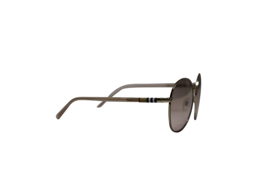 Burberry 3094 Gradient Rund-Sonnenbrille aus braunem Metall - Image 2