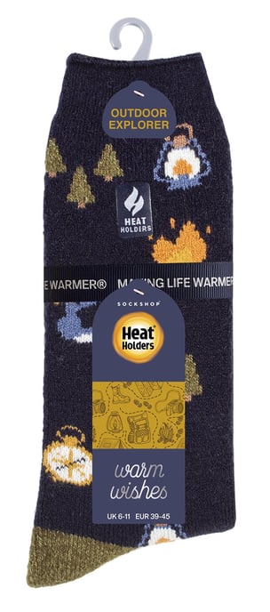 Herren Fun Hobby Socken | Heat Holders Lite | Novelty Fluffy Fleece gefüttert Thermosocken für Winter - Outdoor - Image 2