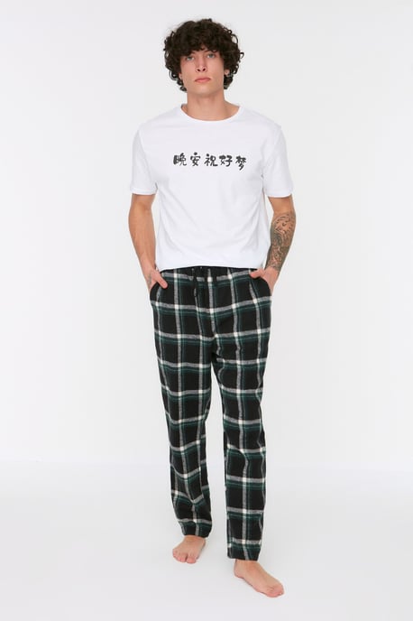 Trendyol Herren Taille entspannt Pyjama-Hose - Image 4