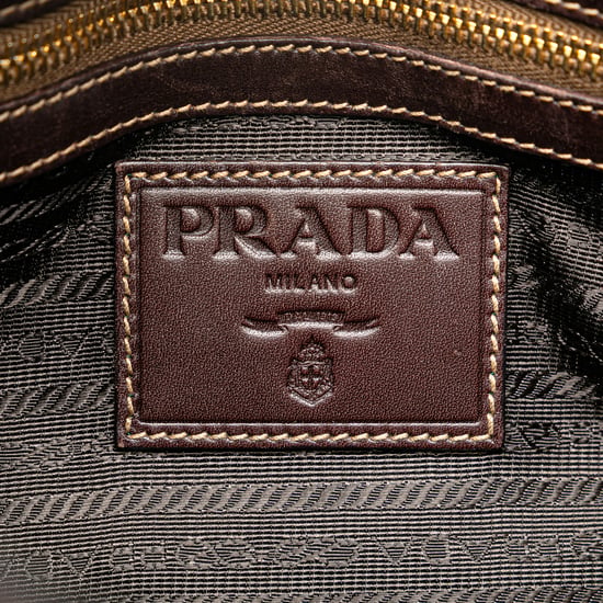 Vintage Prada Canapa Logo Schulranzen Braun - Image 5
