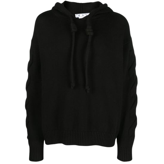 Off-White 3D Diag Knit Black Hoodie