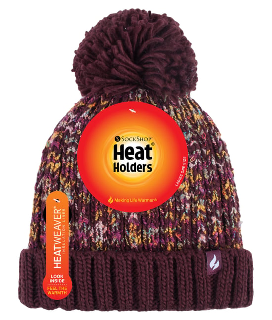 HEAT HOLDERS - Thermische Winterbommelmütze für Damen mit großem Pom Pom - Image 2