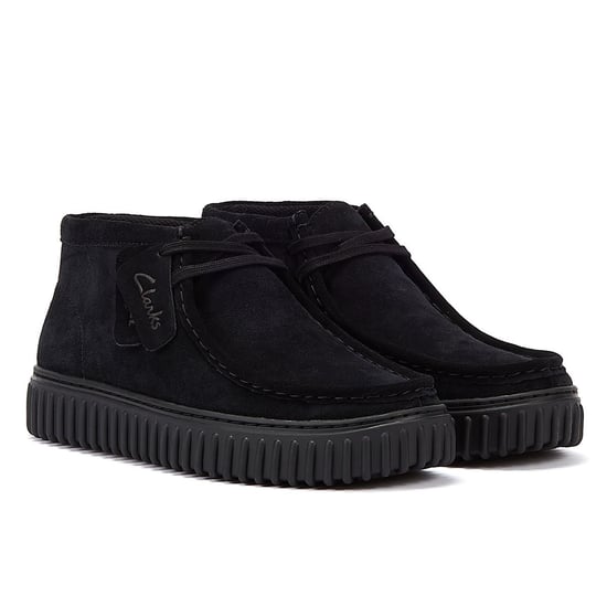 Clarks Originals Torhill Hi Wildleder Herren Schwarz Stiefel - Image 1