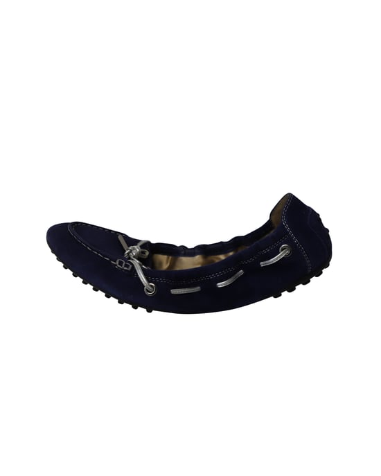 Tod's Scrunch Ballerinas aus königsblauem Wildleder - Image 1