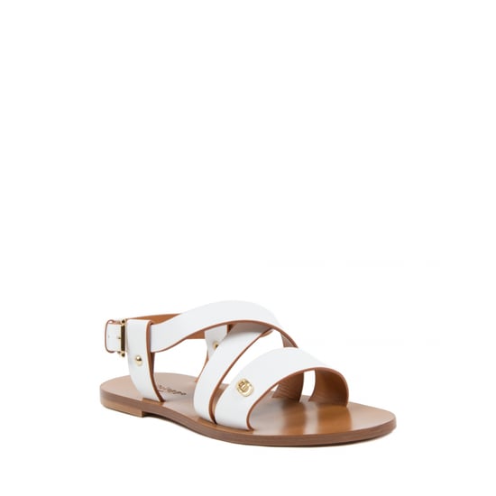 Dee Ocleppo Damen Flache Sandale Weiß OC3501 VITELLO BIANCO - Image 1