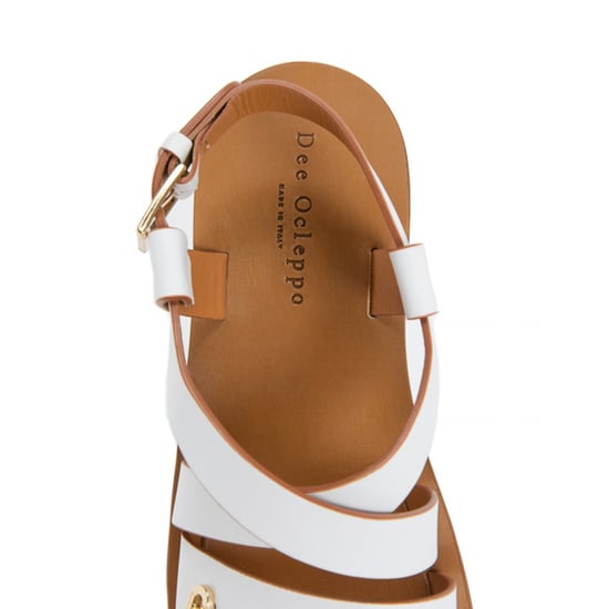Dee Ocleppo Damen Flache Sandale Weiß OC3501 VITELLO BIANCO - Image 4