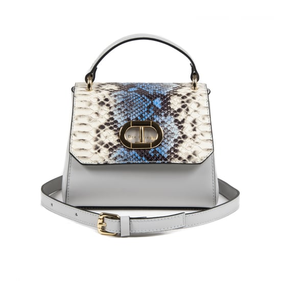 Dee Ocleppo Womens Portofino Crossbody N862 RUGA PITONE BLUE