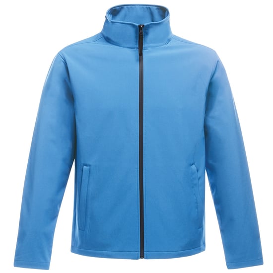 Regatta Standout Mens Ablaze Printable Softshell Jacket (French Blue/Navy)