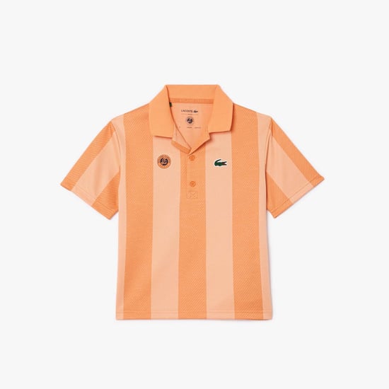 Boy's Lacoste Juniors Roland-Garros Edition Polo Shirt in Orange